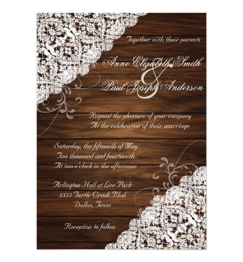 Barn Wood and Lace Suite