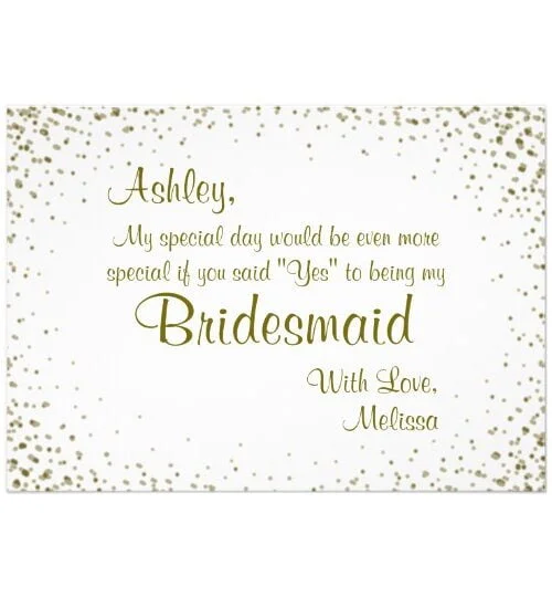 BRIDESMAID INVITES