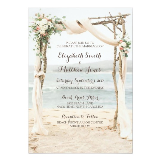 Beach Arbor Wedding Collection