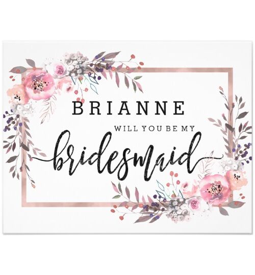 Blush Floral Framed - Wedding Suite