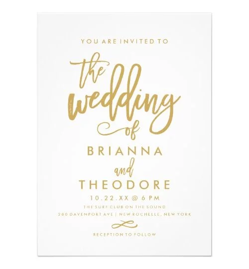 Chic Typography Gold