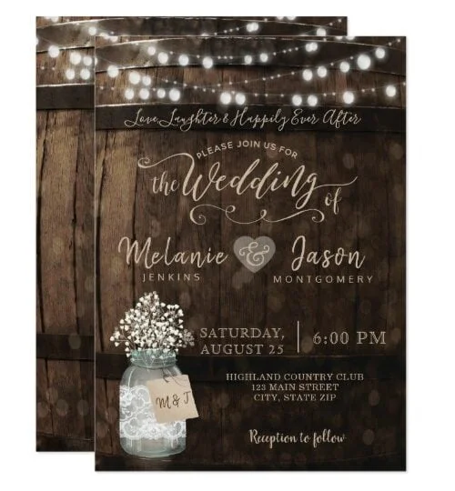 Wood & Lace Wedding Collection