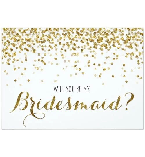 Gold Glitter Confetti Wedding