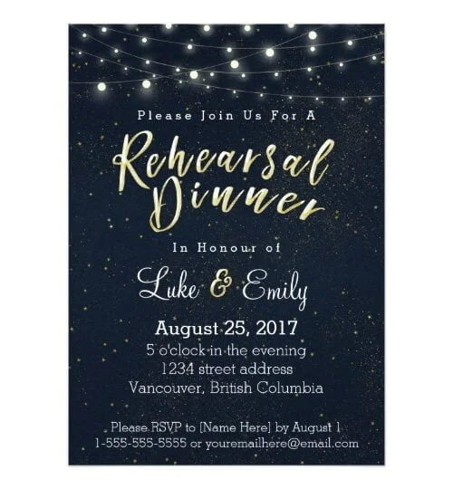 Midnight Glamour Wedding Collection
