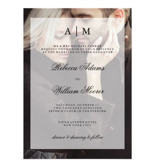 Elegant and Modern Wedding Invitations