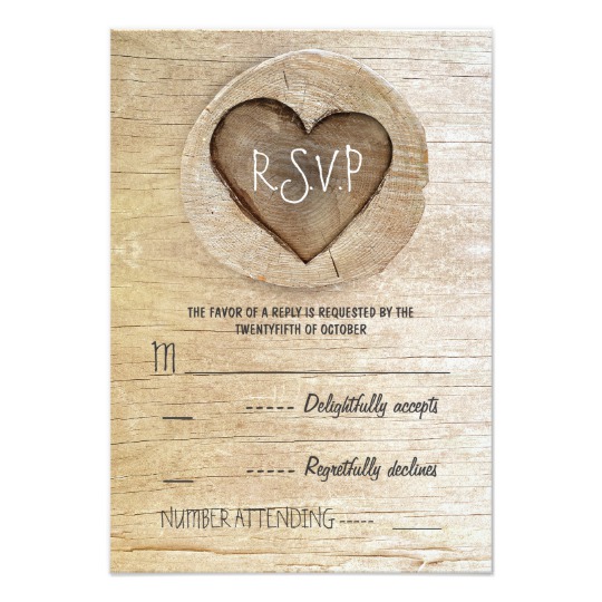 Wood Heart Country Wedding Collection