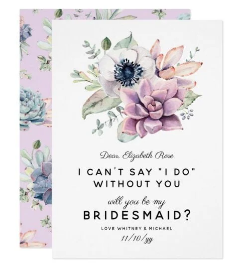 Elegant Chic Succulent Floral Collection