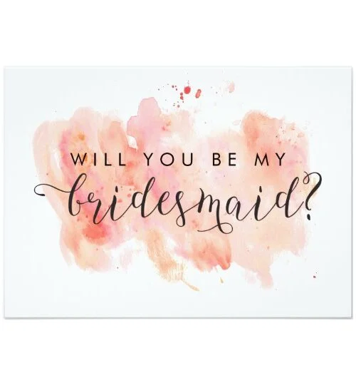 Pink Watercolor Background Wedding Collection