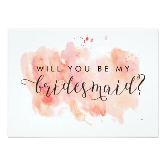 Pink Watercolor Background Wedding Collection