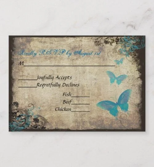 Vintage Butterfly Wedding Collection
