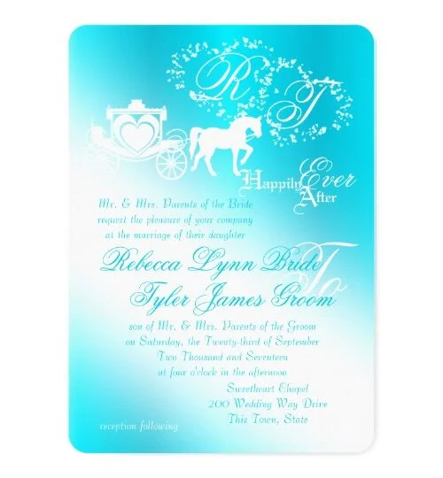 Fairytale Wedding Invitations Happily Ever After