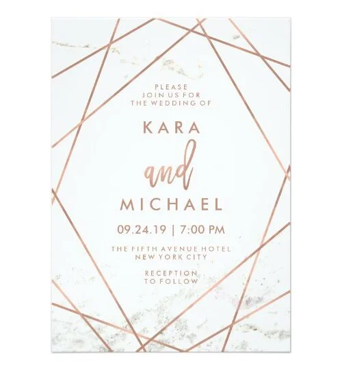 Marble Geometric Wedding