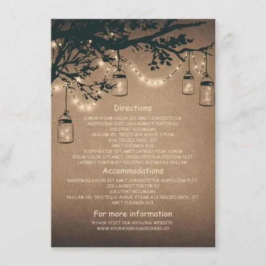 Mason Jar String Lights Romance Wedding Collection