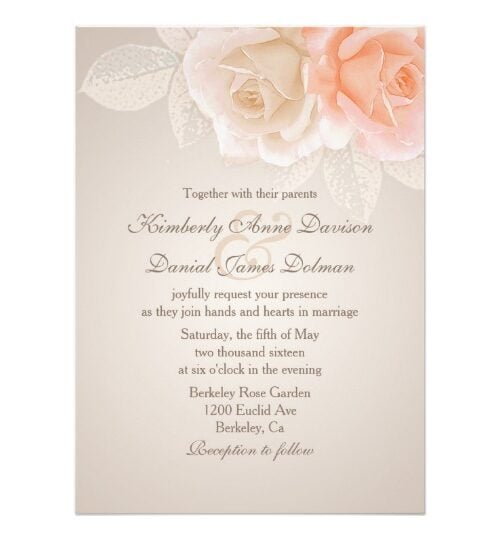Peach and Cream Roses