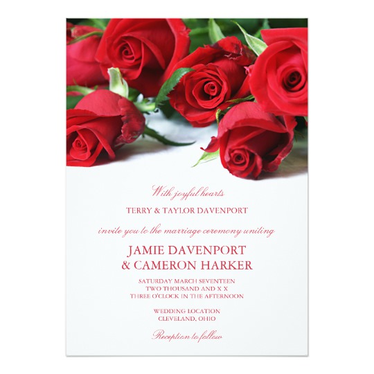 Romantic Roses Red Wedding Collection