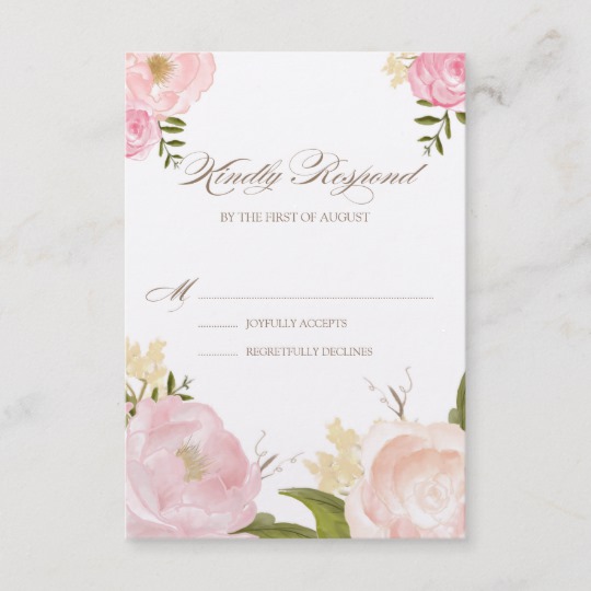 Pink Watercolor Flowers Baby Shower Collection