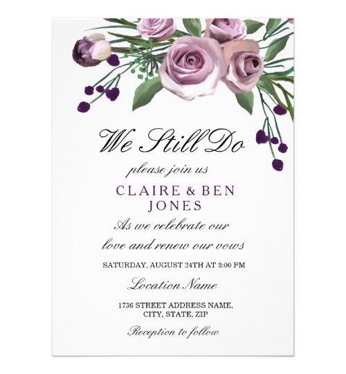 Vow Renewal We Still Do Invitation Collection