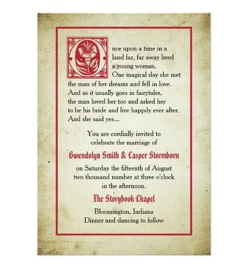 Fairytale Page Wedding Set
