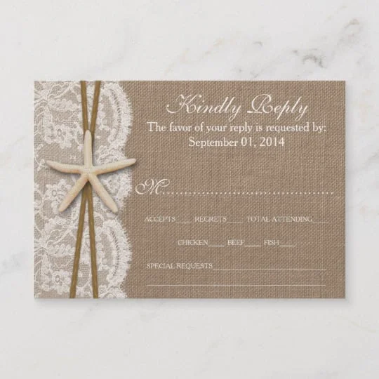 The Rustic Starfish Beach Wedding Collection
