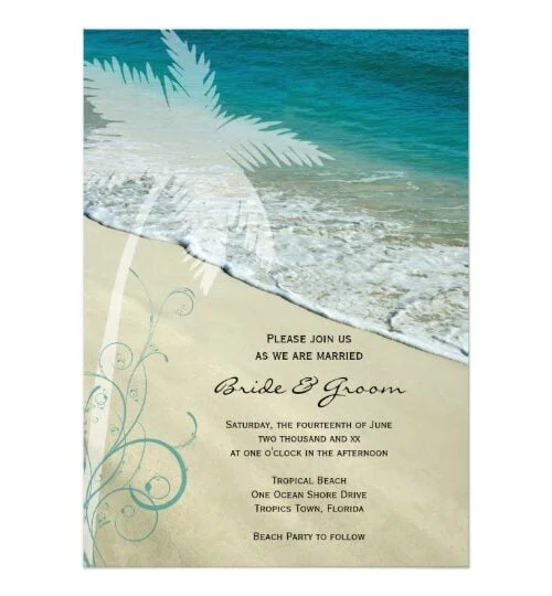 Tropical Beach Wedding Reception Party Supplies
