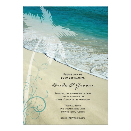 Tropical Beach Wedding Reception Party Supplies