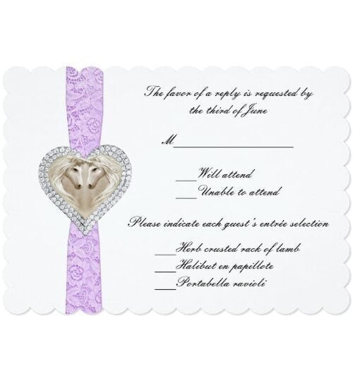 Unicorn Purple Lace Wedding Collection