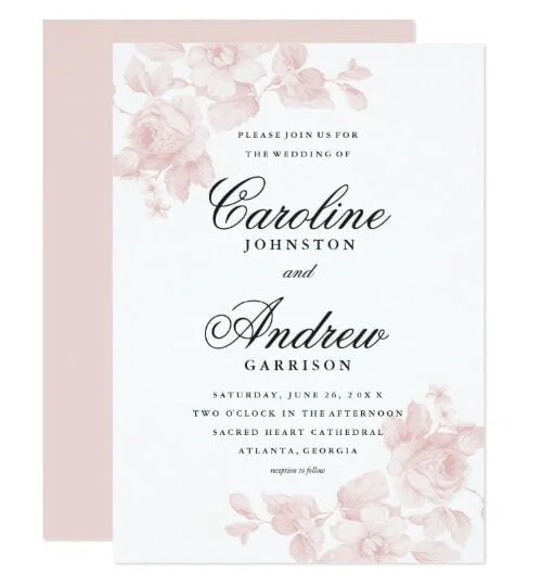 Vintage floral wedding
