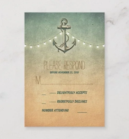 Rustic Anchor Nautical Wedding Collection