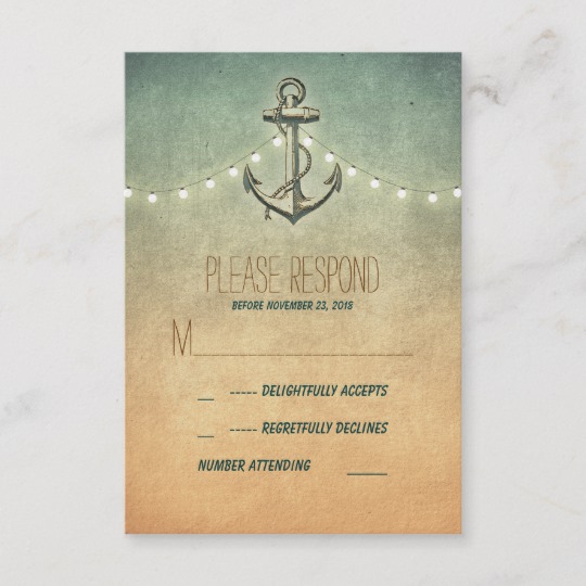 Rustic Anchor Nautical Wedding Collection
