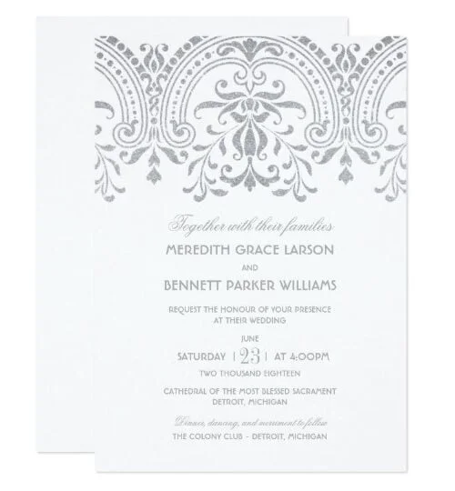 Wedding Collection | Vintage Glam in Silver