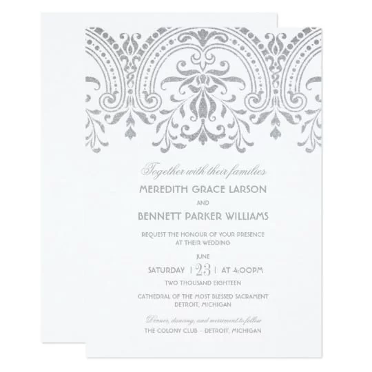 Wedding Collection | Vintage Glam in Silver