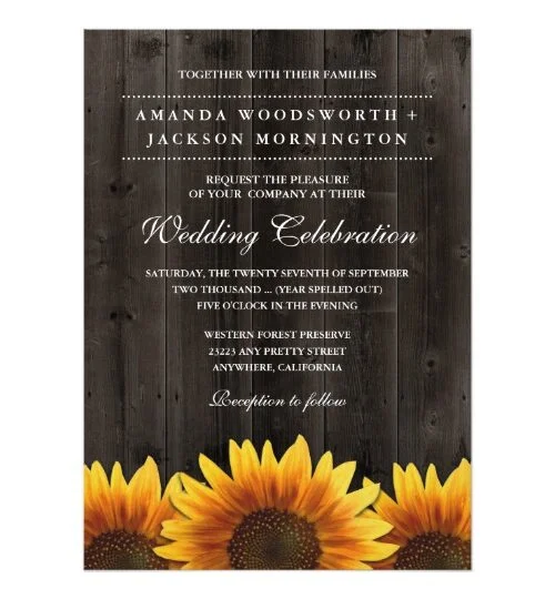 Barn Wood + Rustic Sunflower Wedding Suite