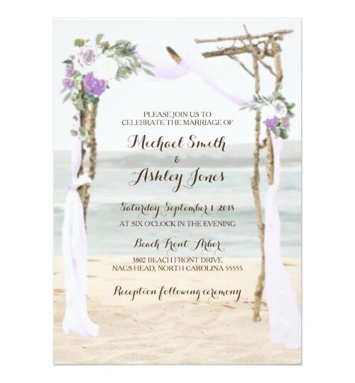 Beach Arbor Lavender Wedding Collection