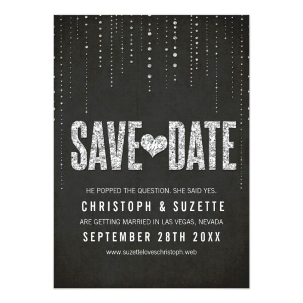 Glitter Look Save The Dates