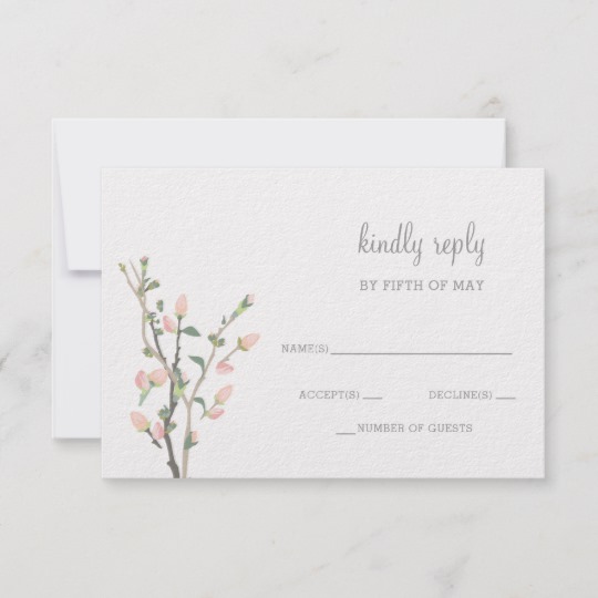 Blooming Blush Floral Wedding Invitations Suite