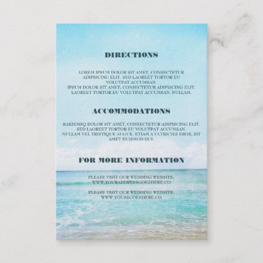 Beach Wedding Elegant Typography Suite Collection