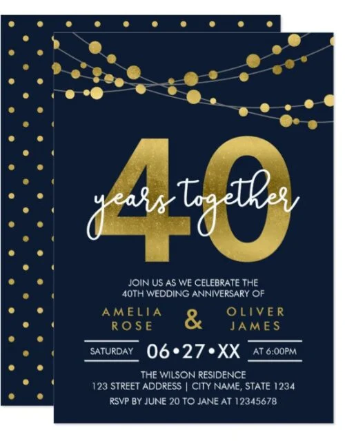 Strings of Lights Faux Gold Celebration Collection