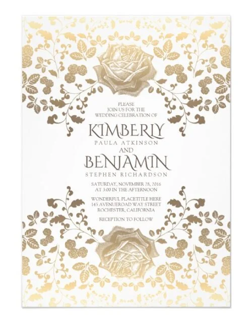 Gold Chic and Classy Flowers