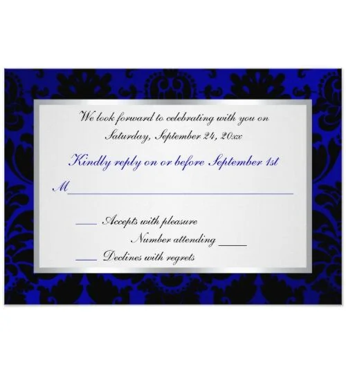 Assorted Cobalt Blue Wedding Designs