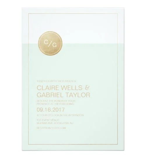 Color Editable Modern Minimalist Wedding Suite