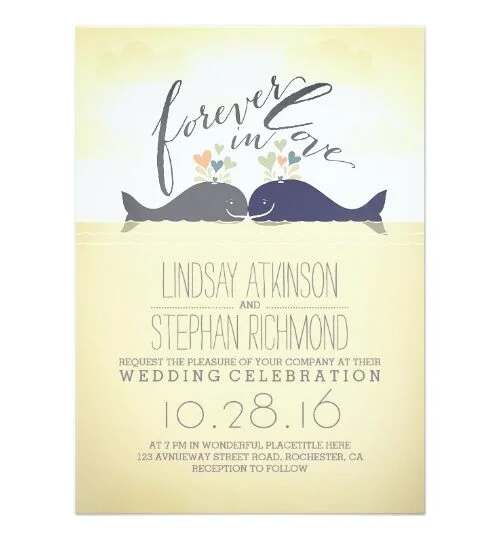 Whales Cute Beach Wedding Collection