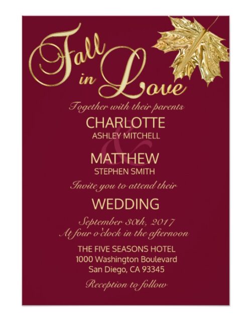 FALL IN LOVE Wedding Collection