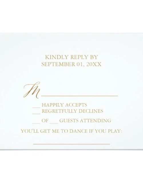 Elegant Gold Calligraphy Wedding Collection