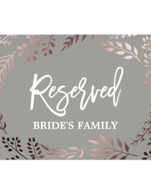 Elegant Rose Gold and Gray Wedding Collection