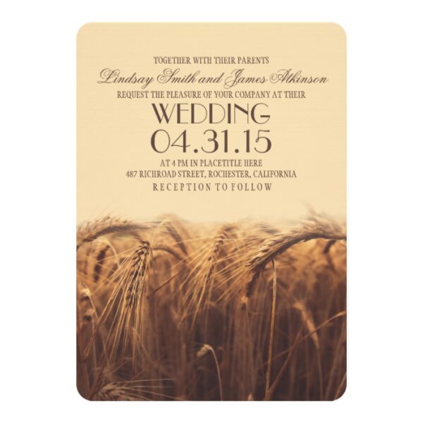 Wheat Wedding Collection