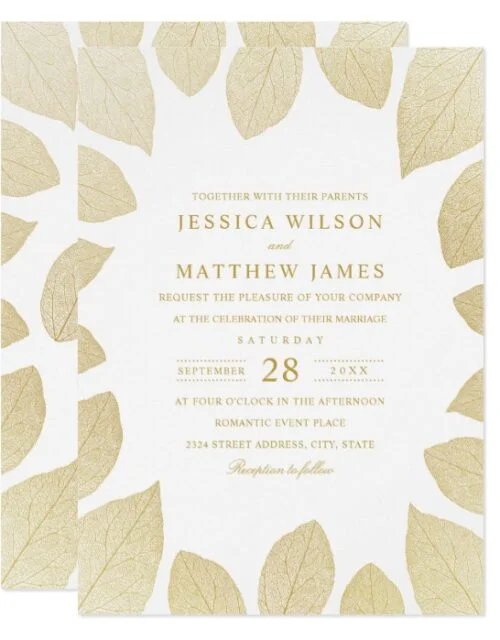 Fall Wedding Invitations