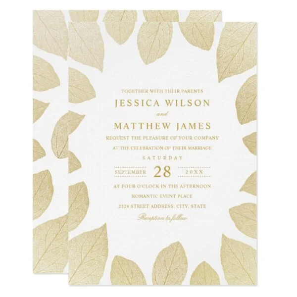 Fall Wedding Invitations