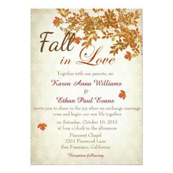 Fall in Love Wedding Collection