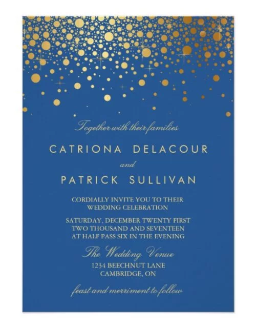 Faux Gold Foil Confetti Collection