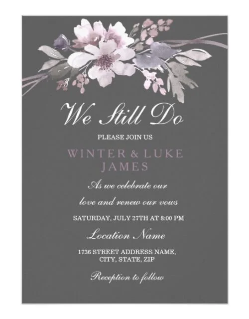 Vow Renewal We Still Do Invitation Collection